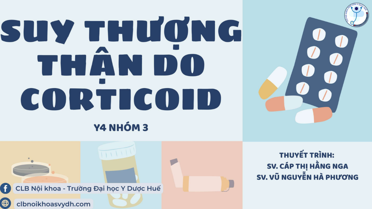 SUY THƯỢNG THẬN DO CORTICOID