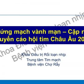 HƯỚNG DẪN QUẢN LÝ HỘI CHỨNG VÀNH MẠN – ESC 2024 (BẢN LƯỢC DỊCH)