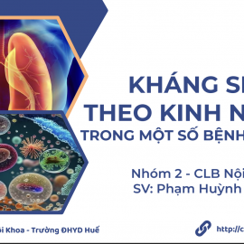 KHÁNG SINH THEO KINH NGHIỆM TRONG MỘT SỐ BỆNH LÝ HÔ HẤP