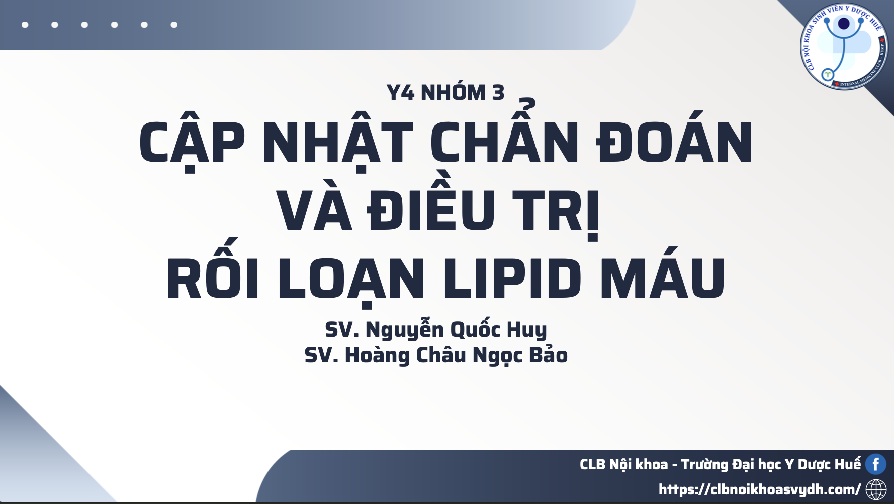 CẬP NHẬT CHẨN ĐOÁN VÀ ĐIỀU TRỊ RỐI LOẠN LIPID MÁU 2026